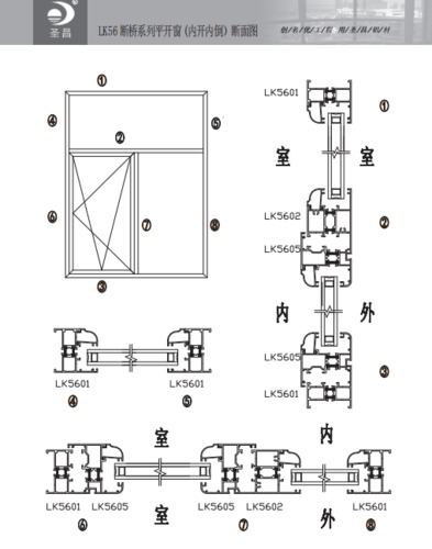 LK56隔熱斷橋鋁合金