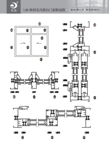 L80隔熱斷橋鋁合金